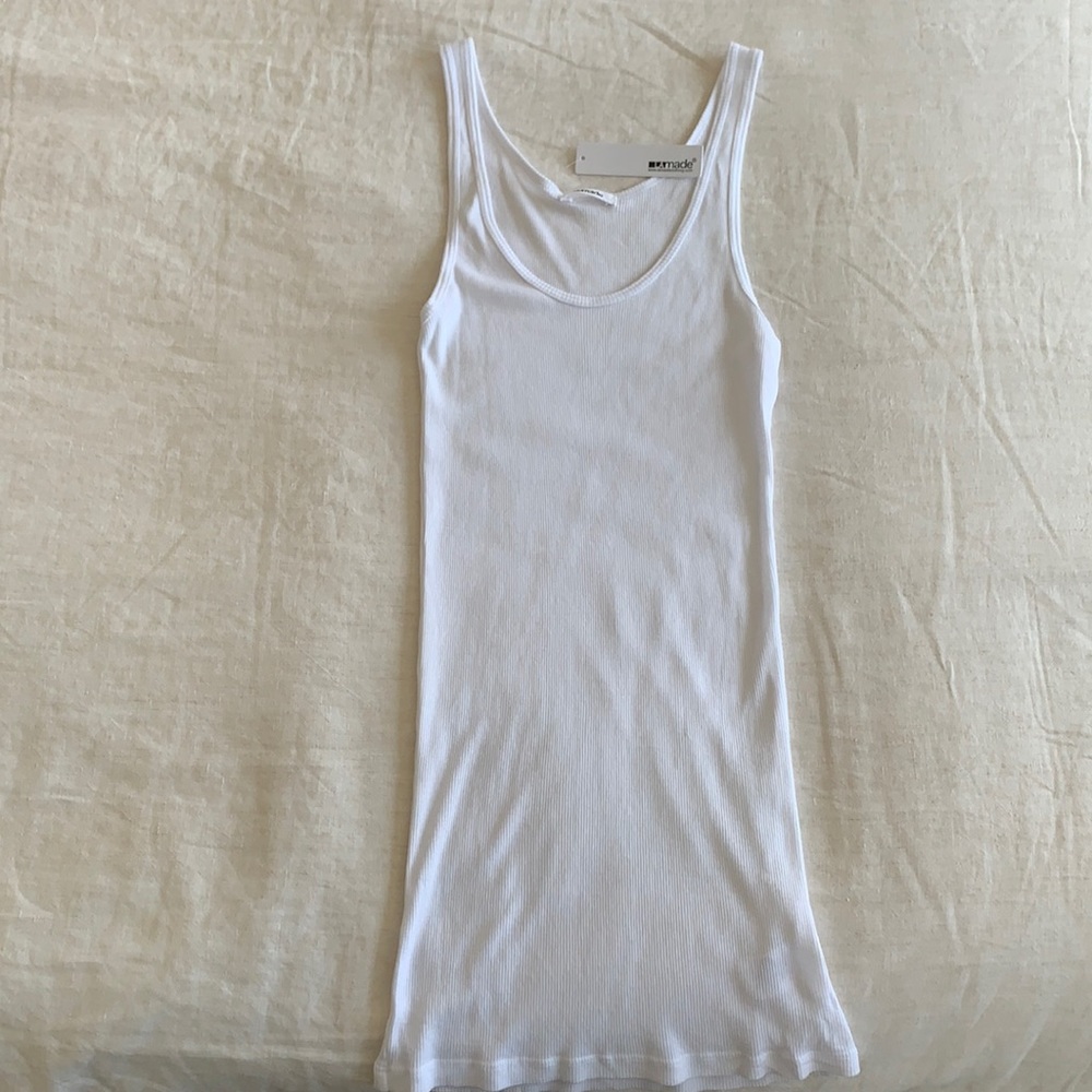 LAmade Double U White Tank - White - Size M